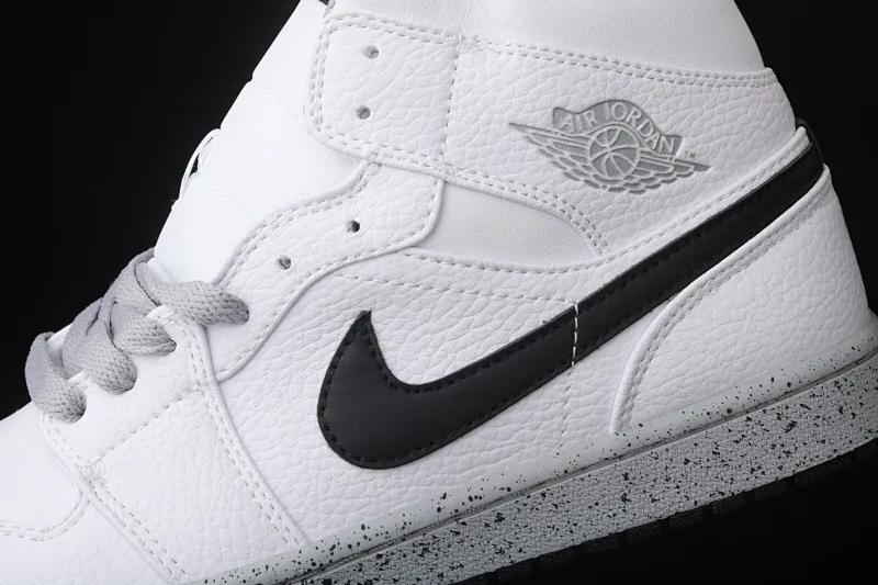 All categories Air Jordan Jordan series basketball shoes Air Jordan 1 Mid Air Jordan 1 Mid AJ1 Joe 1 splash gray China series basketball shoes 554725-115